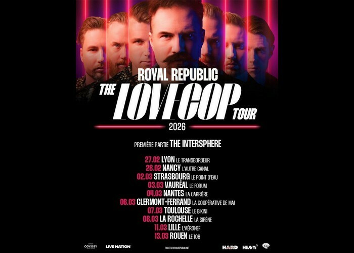 Royal Republic - The Love Cop Tour Carrière (La)