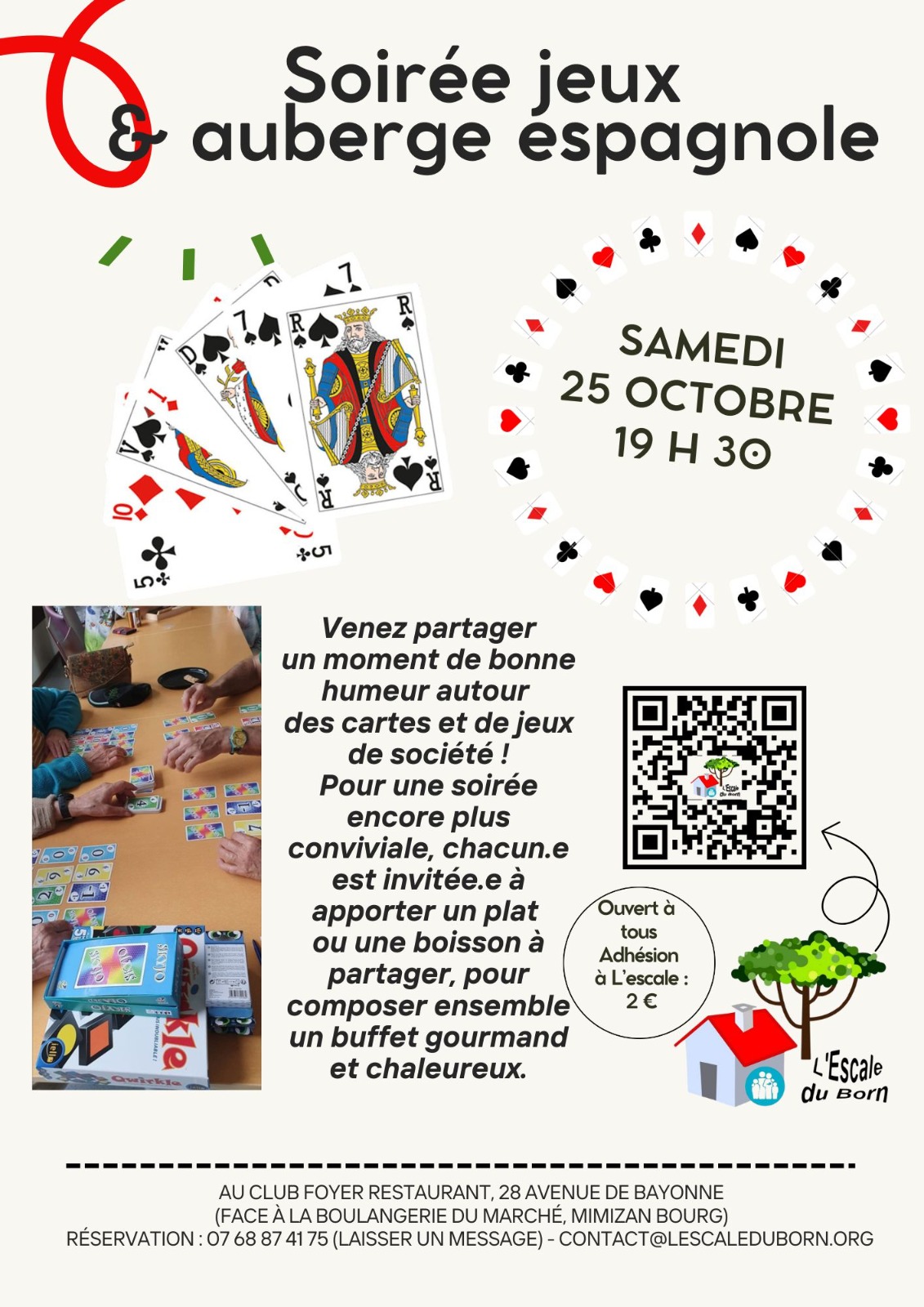 Soirée jeux et auberge espagnole