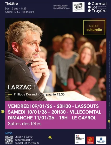 Spectacle Larzac! à Villecomtal