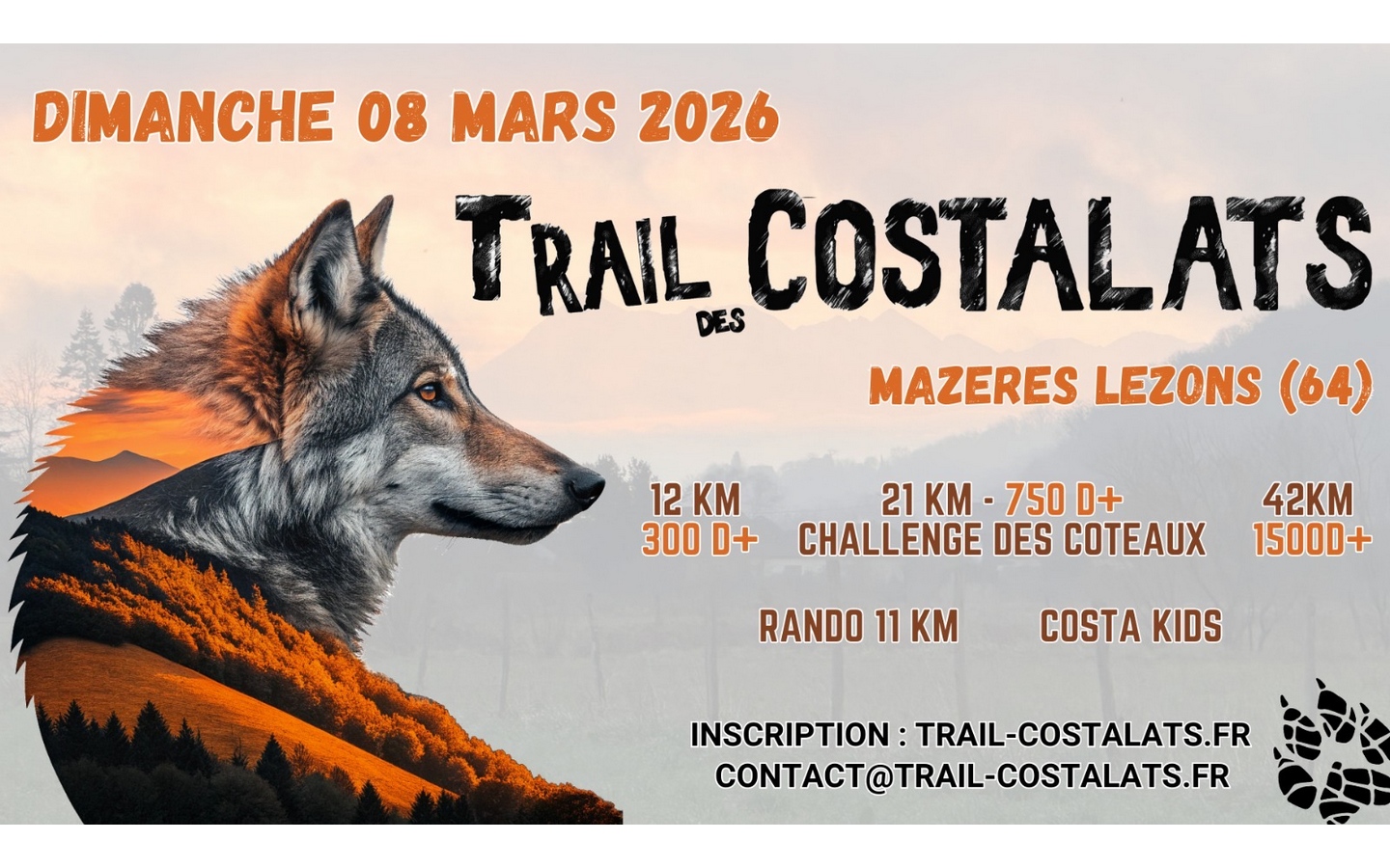 Trail des costalats Mazères-Lezons 2026-03-08 Trail des costalats