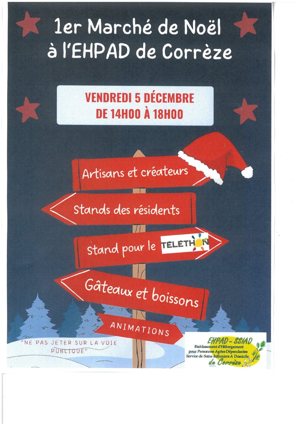 1er marché de Noël à l'EHPAD de Corrèze