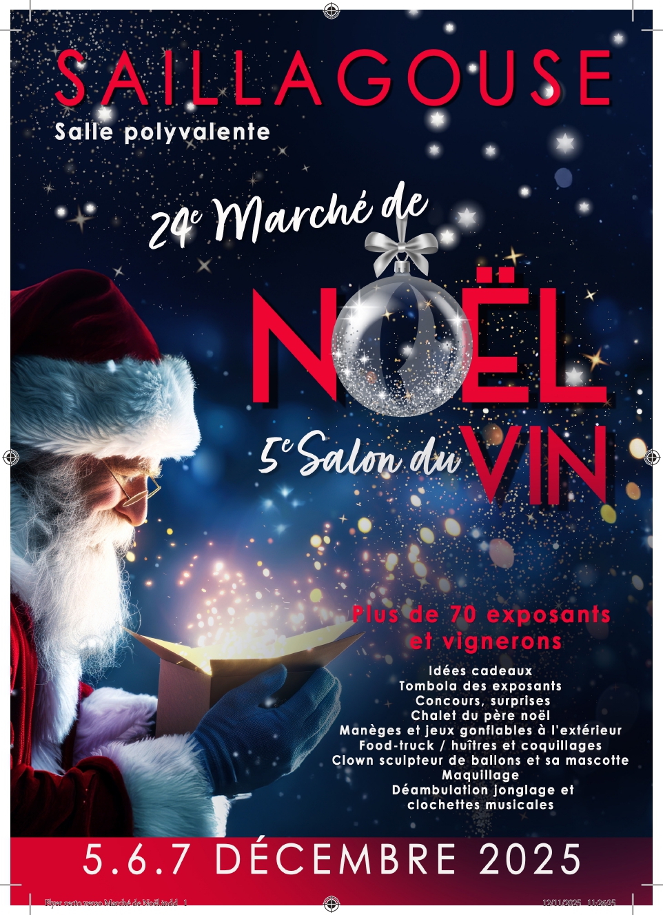 24E MARCHÉ DE NOËL ET SALON DU VIN SAILLAGOUSE