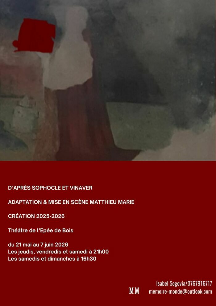 Antigone Théâtre de l'Epée de Bois Paris