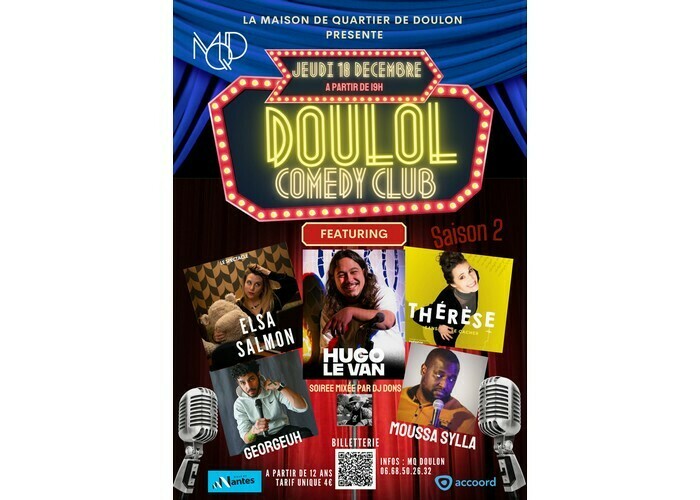 DOULOL Comedy club - saison 2 Maison de Quartier de Doulon
