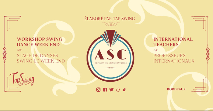 Festival ASC - Danses Swing : LINDY HOP & SOLO SWING - International Teachers - Band Boogie-Woogie Danse Club Eysines