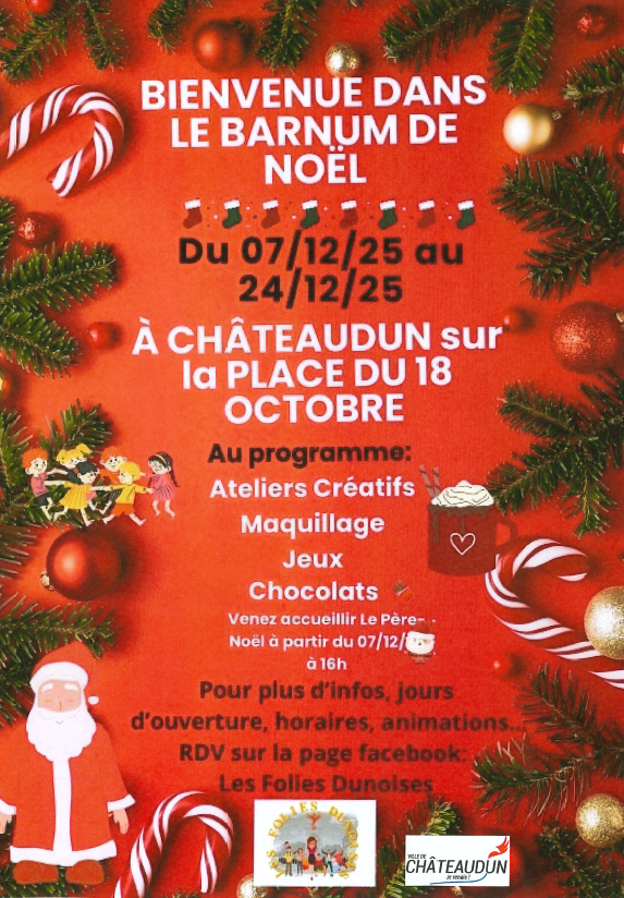 Animations de Noël des Folies Dunoises