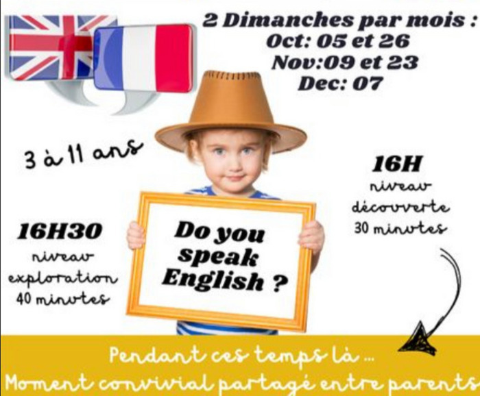 Atelier anglais pour les enfants La Ruelle Ségur-le-Château