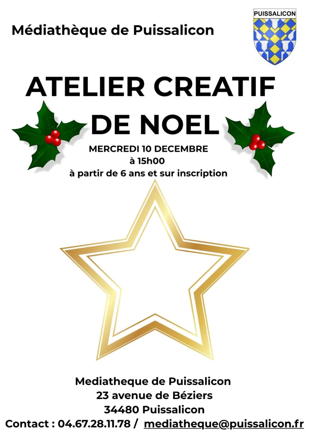 ATELIER CREATIF DE NOËL