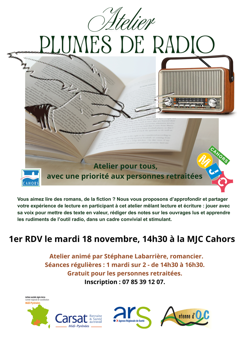 Atelier plumes de radio à la MJC