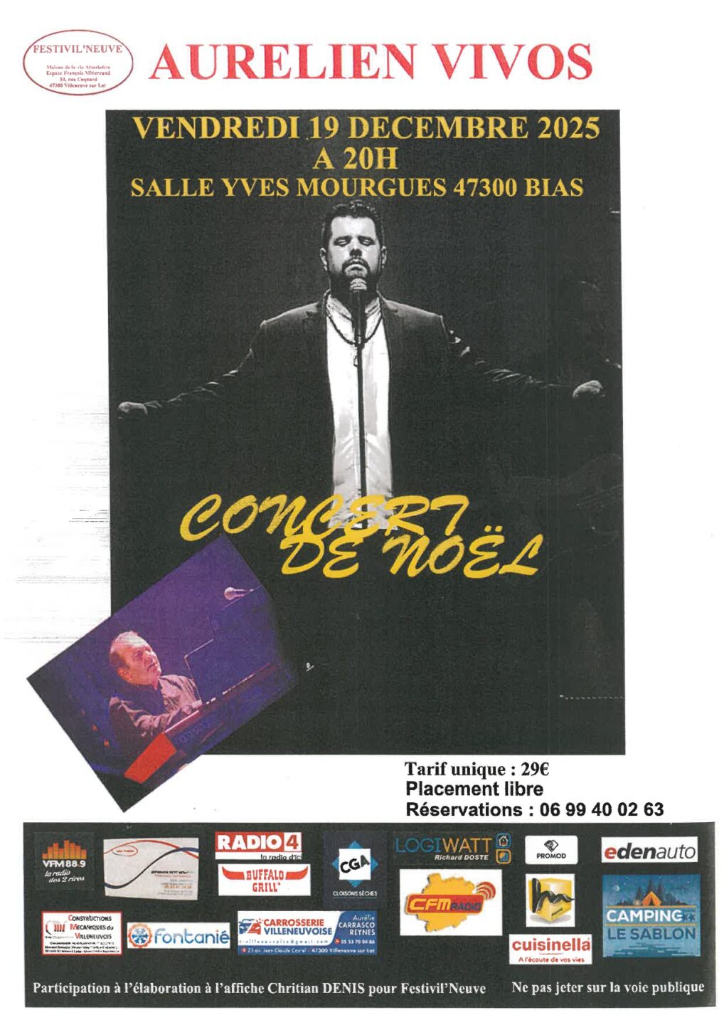 Aurélien Vivos Concert de Noël