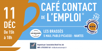 Café Contact de l'Emploi - avec l'association Décoll’ton Job Restaurant les Brassés