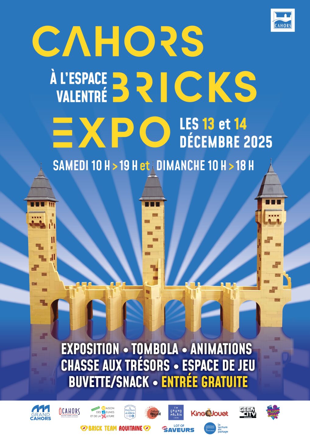 Cahors Bricks Expo Animations sur la place François Mitterrand