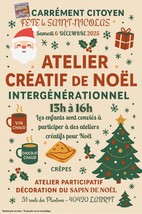 CARRÉMENT CITOYEN FÊTE LA SAINT-NICOLAS