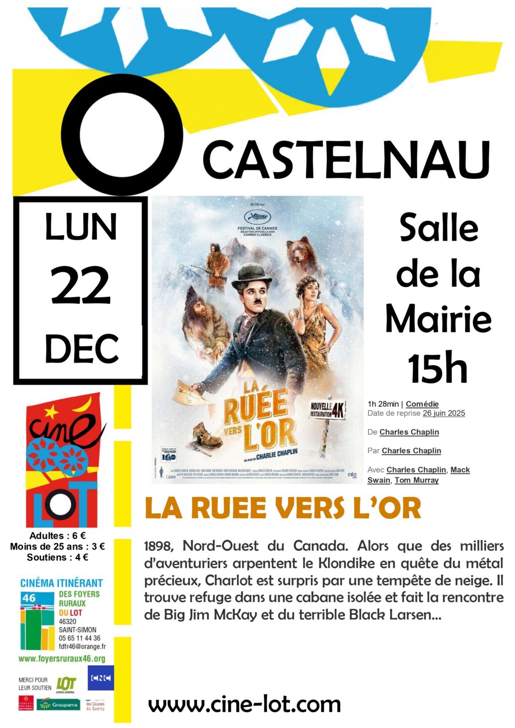 Ciné-Lot La ruée vers l'or