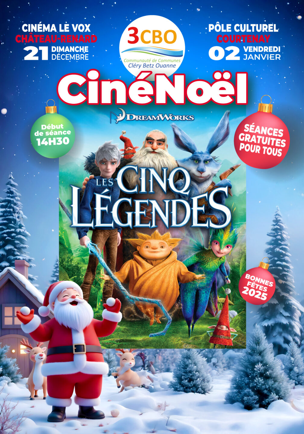Ciné Noël Les cinq légendes