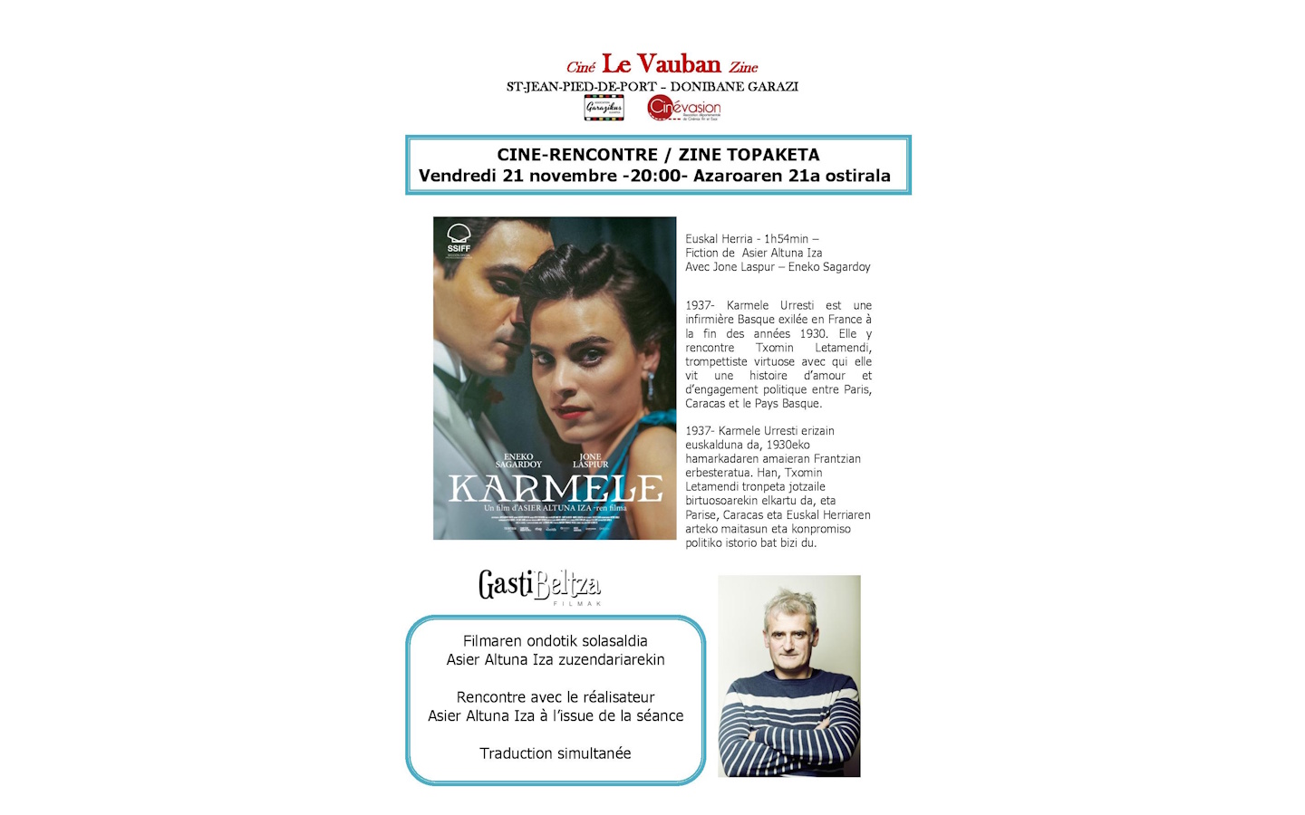 Ciné rencontre Karmele