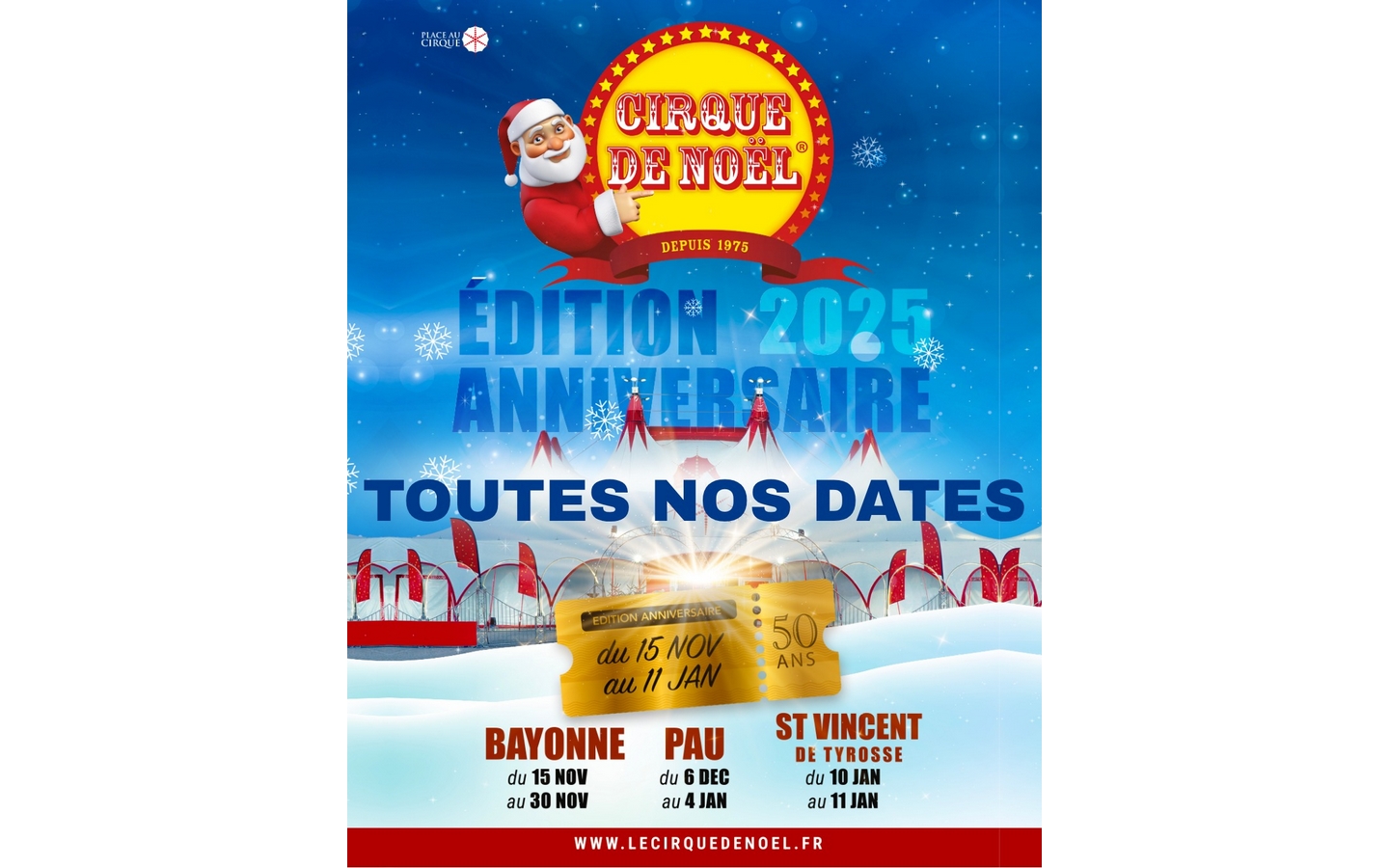 Cirque de Noël Pelouses de Verdun Pau 2025-12-20 Cirque de Noël