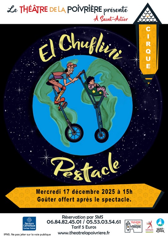 Cirque El Chuflini Pestacle 2 place Saint Astier Saint-Astier 2025-12-17 Cirque El Chuflini Pestacle