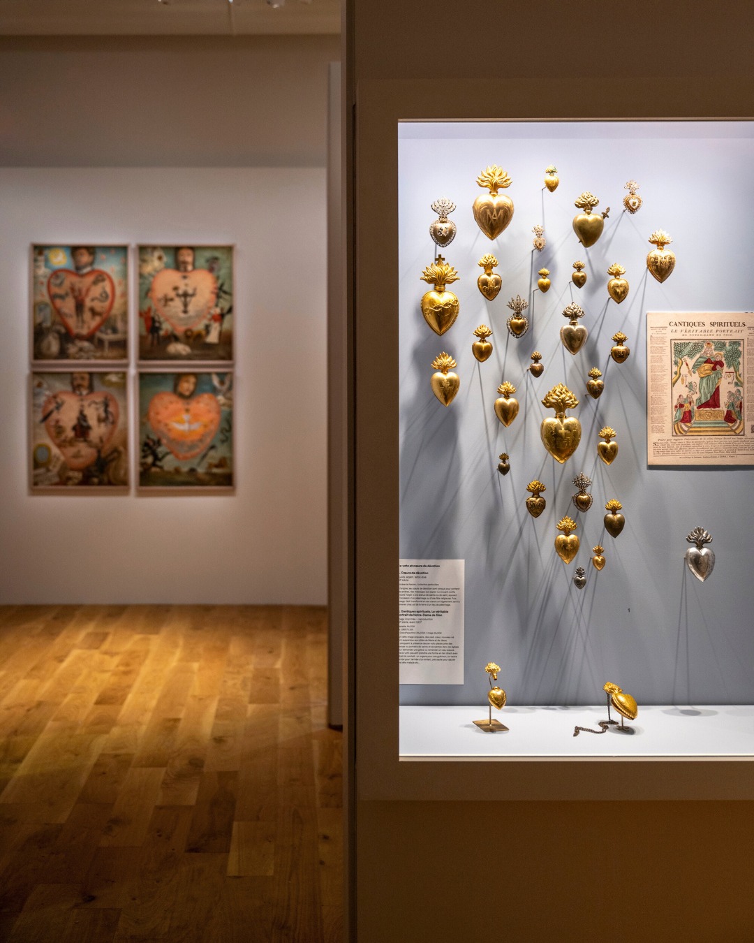 Scénographie de l’exposition À cœurs ouverts