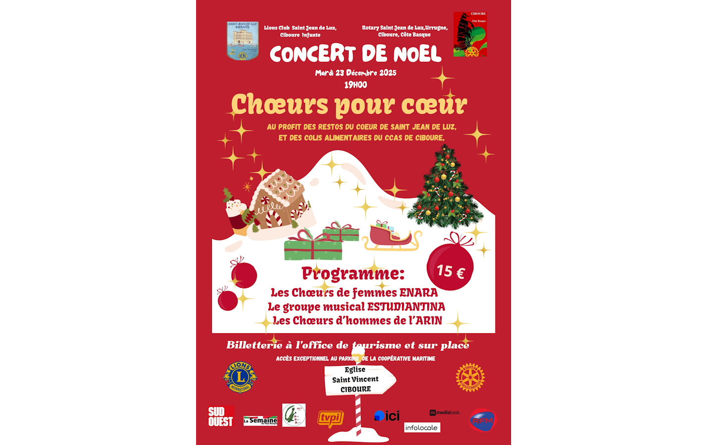Concert de Noël choeurs pour coeur