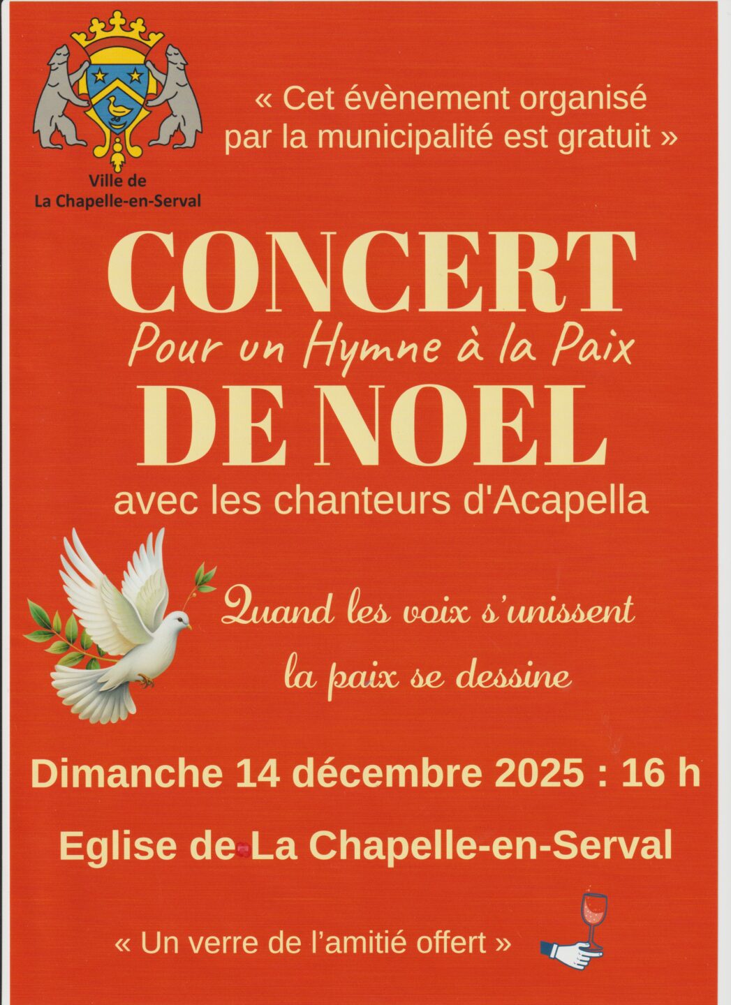 CONCERT DE NOEL Hymne à la Paix