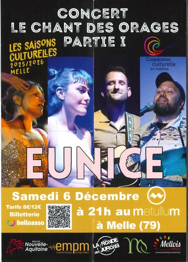 Concert EUNICE Le Chant des Orages