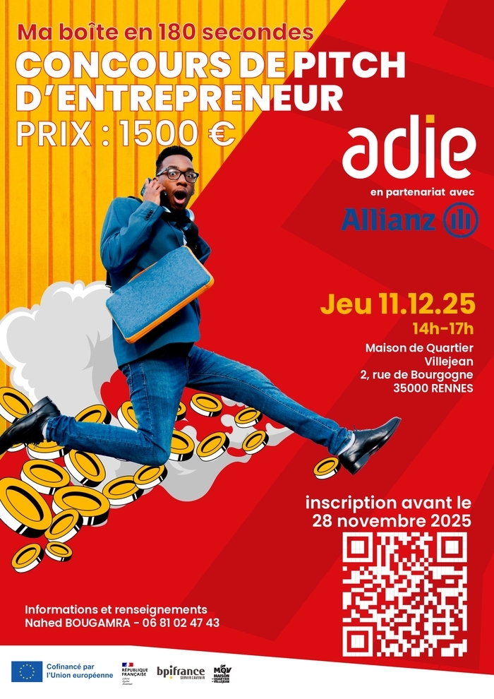 CONCOURS DE PITCH ENTREPRENEUR Maison de quartier Villejean Brécé