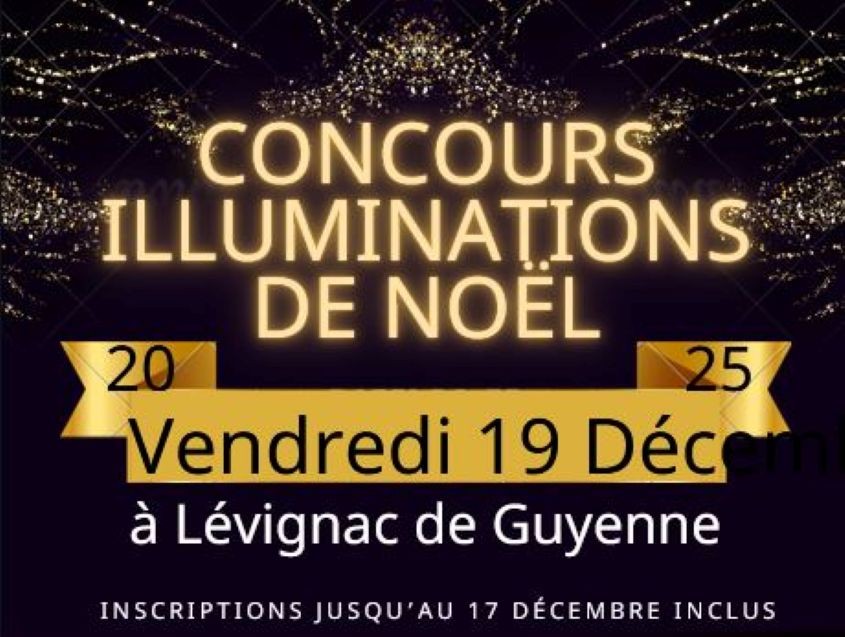 Concours illuminations de Noël de Lévignac de Guyenne