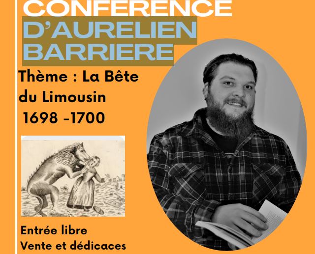 Conférence D’AURELIEN BARRIERE la bête du Limousin