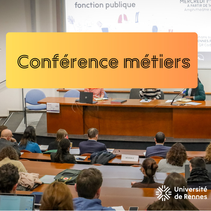 Conférence sur les métiers de l'EN3S IPAG Rennes