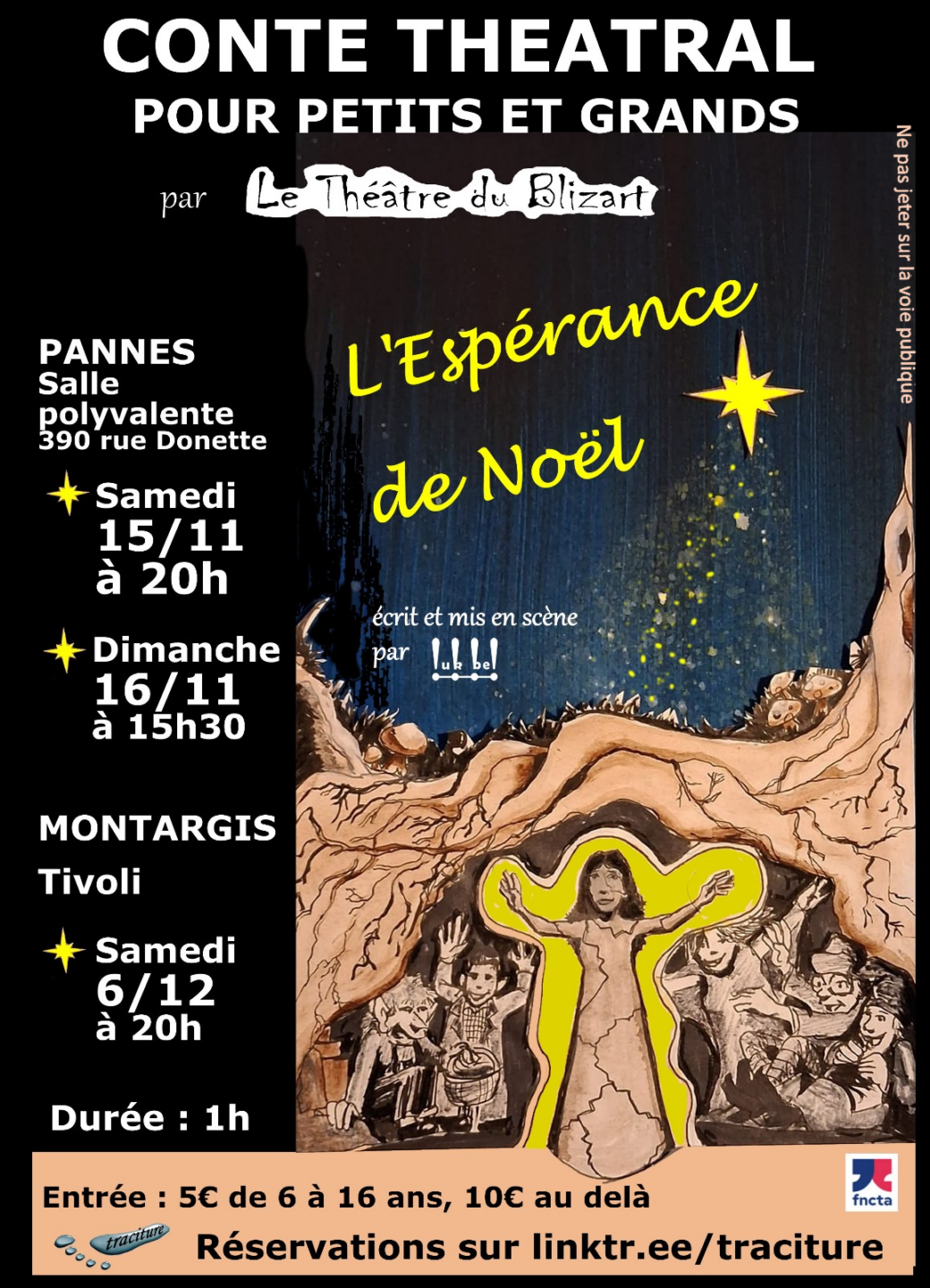 Conte théâtral pour les petits et grands l'Espérance de Noël