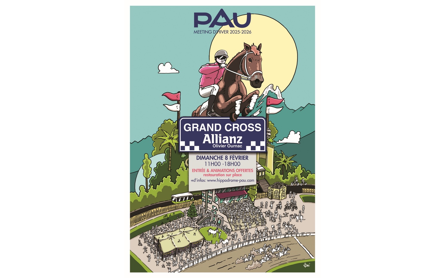 Courses Hippodrome de Pau Grand Cross Allianz