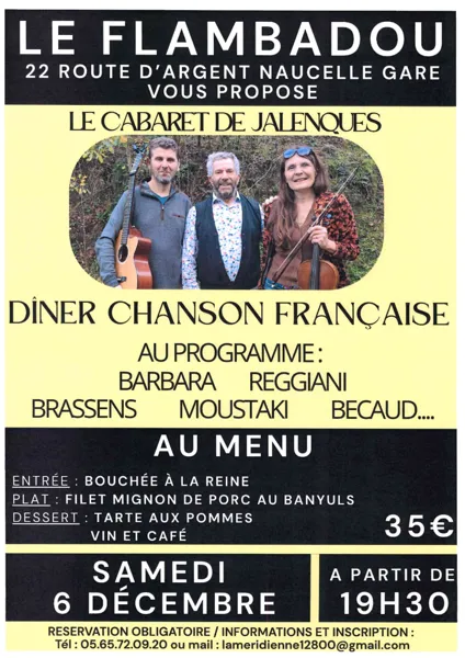 Dîner chanson française