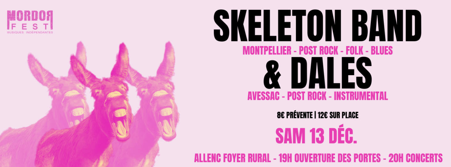 E SKELETON BAND + DALÈS EN CONCERT #BEFORE002 MORDORFEST Le Puech Allenc 2025-12-13 E SKELETON BAND + DALÈS EN CONCERT #BEFORE002 MORDORFEST