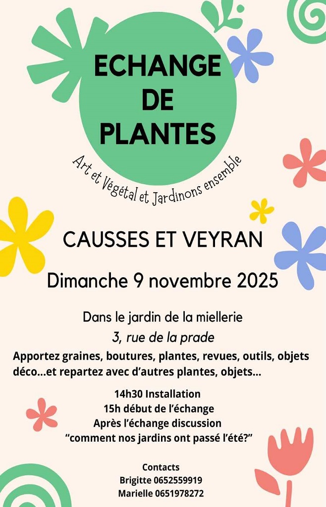 ÉCHANGE DE PLANTES