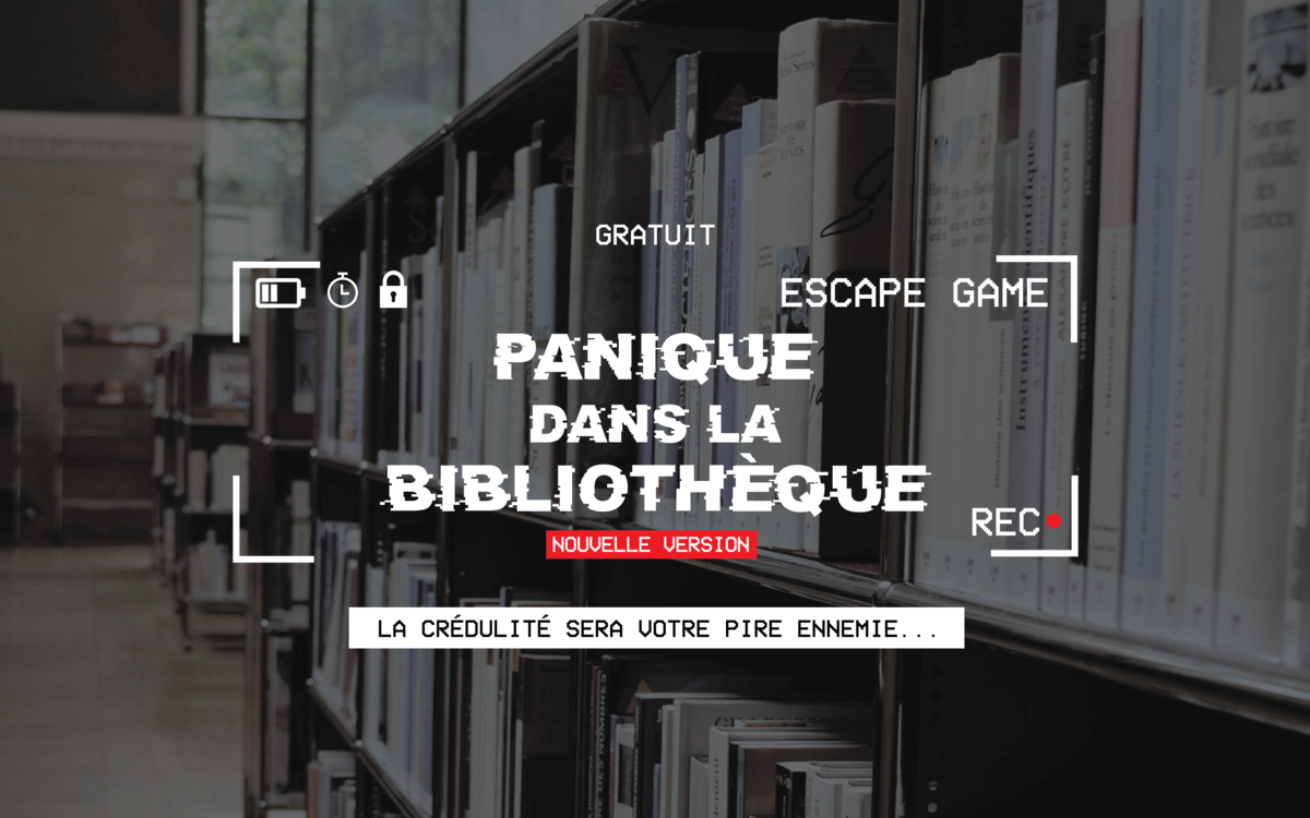 Escape Game : Panique dans la bibliothèque Médiathèque de la Canopée Paris