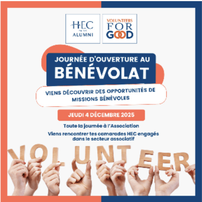 Et si tu prenais une activité bénévole ? HEC Alumni Paris