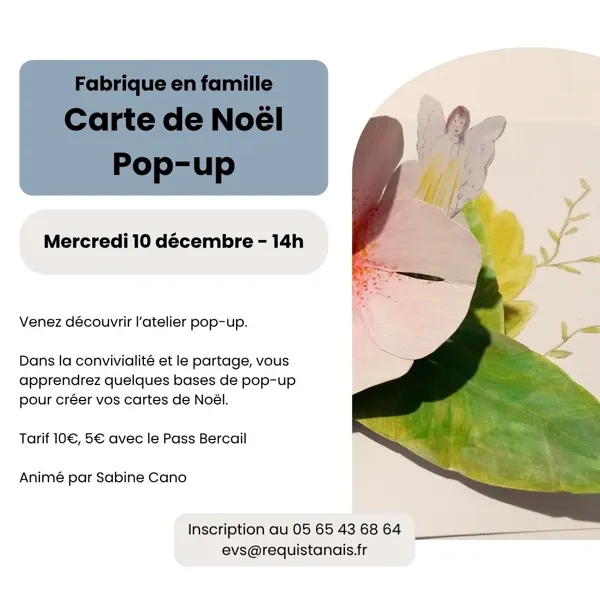 Fabrique en famille Cartes de Nöel pop-up