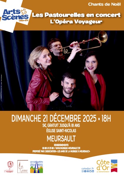 Festival Arts et Scènes de Côte-d'Or Concert de Noël Les Pastourelles en concert