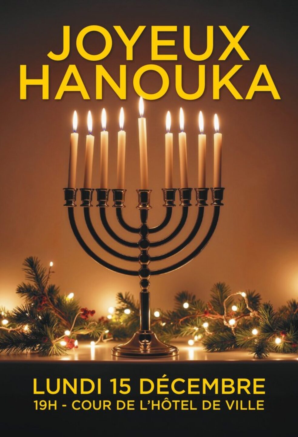 FÊTE DE HANOUKA