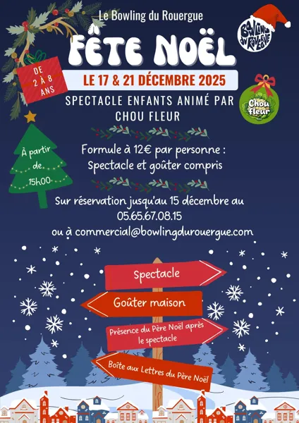 Fête de Noël au Bowling du Rouergue