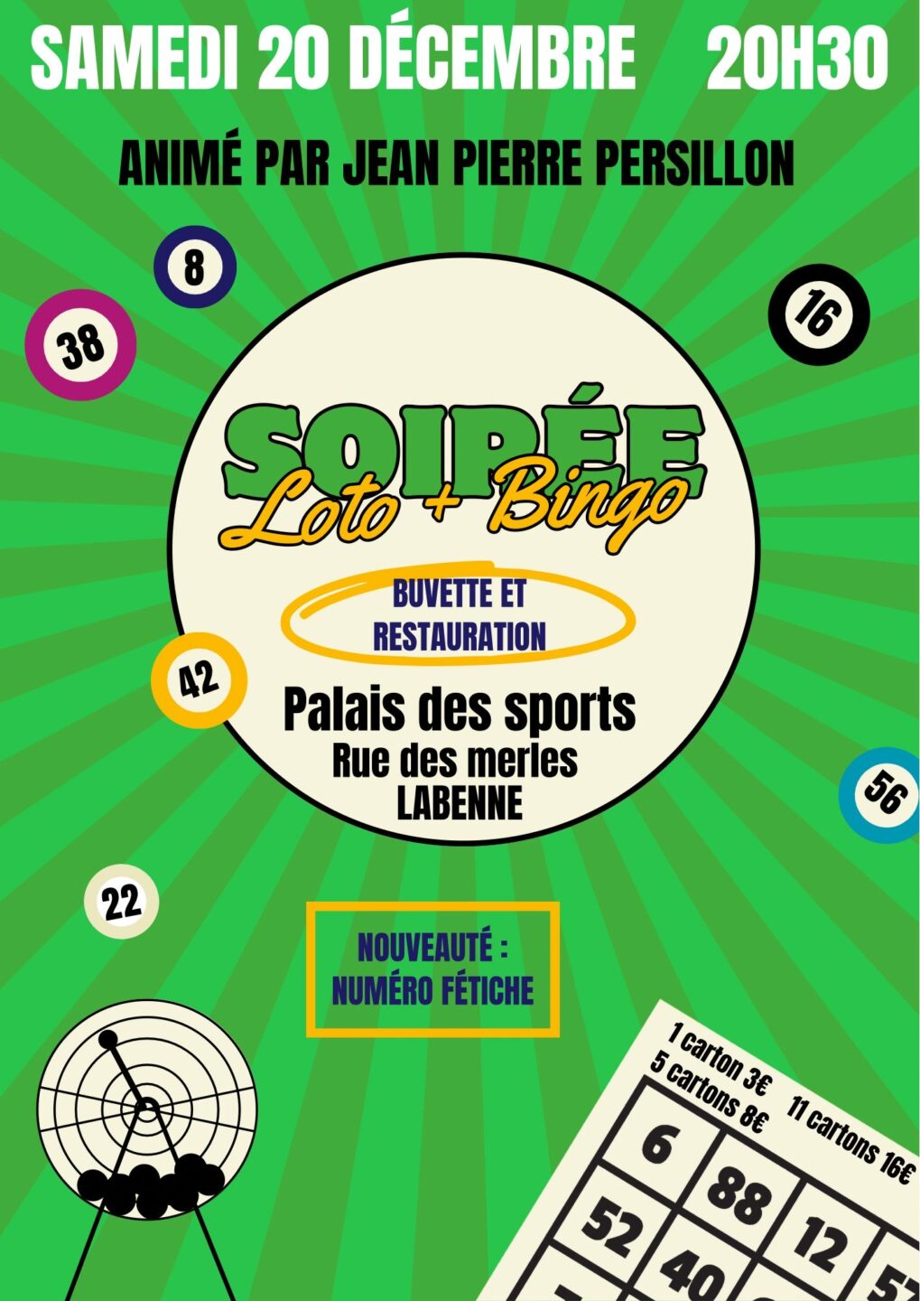 Grand loto bingo du Labenne Basket