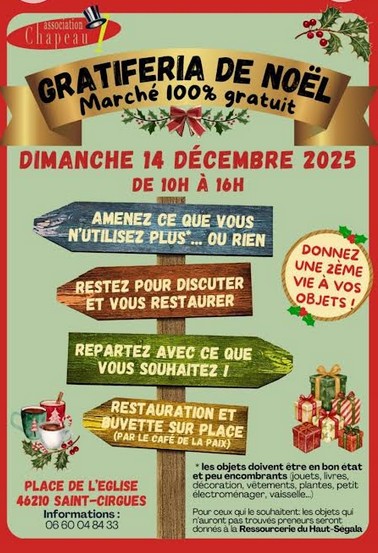 Gratiféria de Noël à Saint-Cirgues