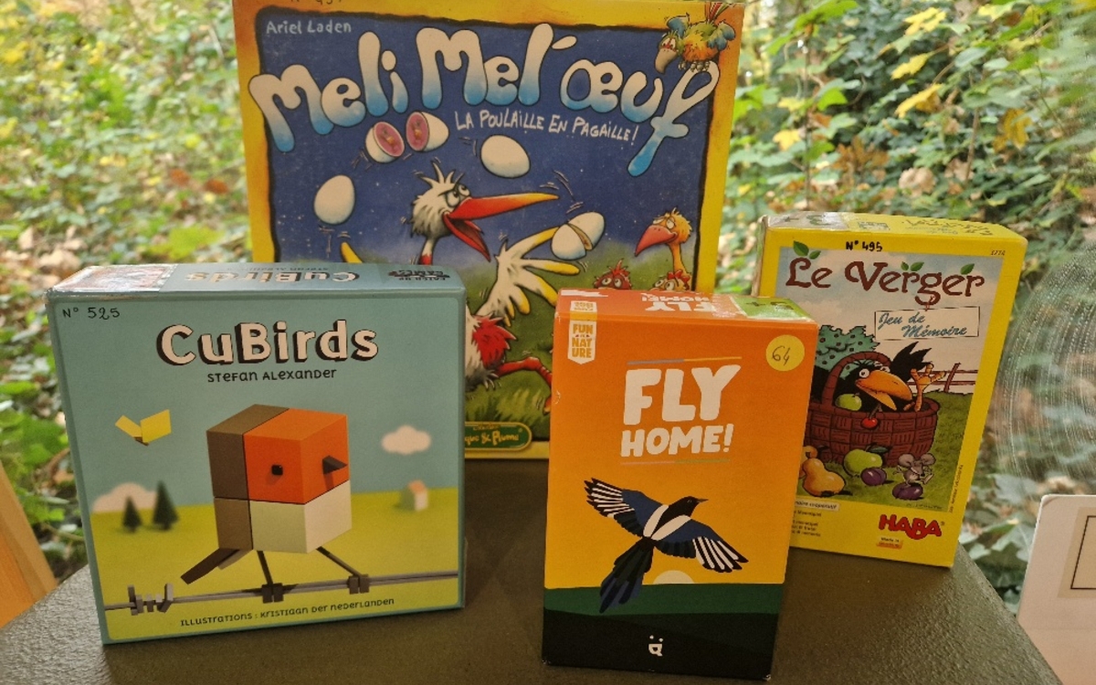 Jeux de société nature : spécial OISEAUX Maison Paris Nature Paris