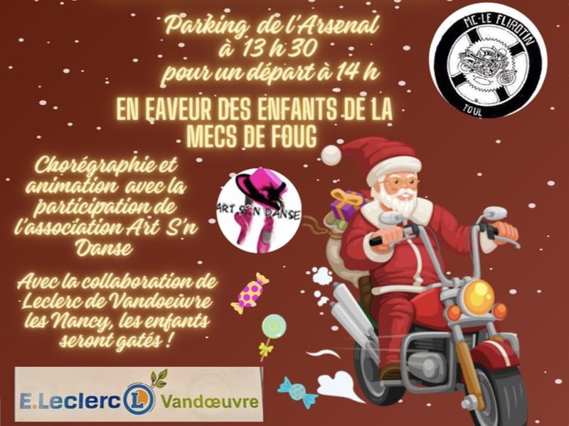 La Balade des Pères Noël à Moto