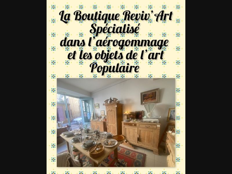 La boutique Reviv'Art fête noël à Bourg