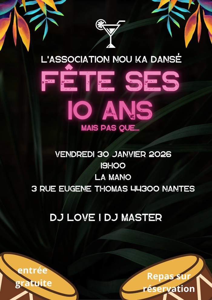 L'association Nou Ka Dansé fête ses 10 ans Maison de quartier de La Mano