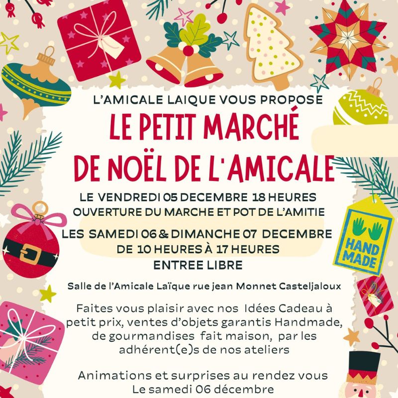 Le petit marché de Noël de l'Amicale
