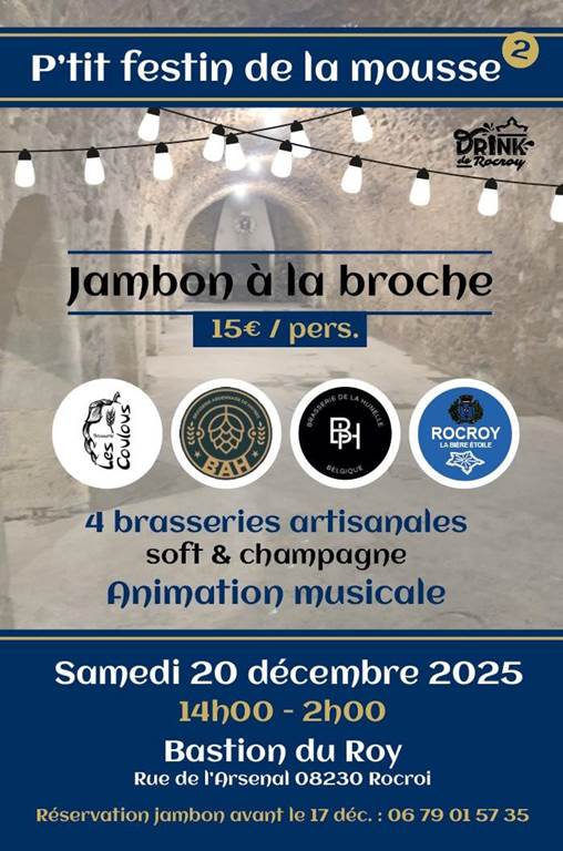 Le P’tit festin de la mousse Bastion du Roy Rocroi 2025-12-20 Le P'tit festin de la mousse