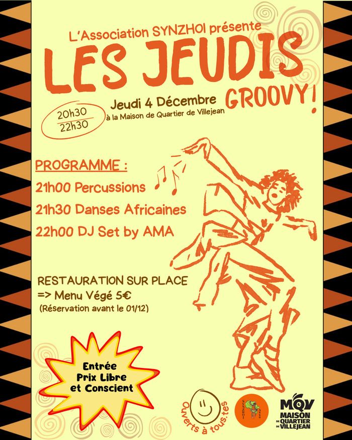 Les Jeudis Groovy Maison de quartier Villejean Brécé